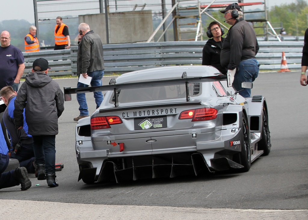Christian nåede kun lige at få bilen klar til første løb.
(Foto: Motorsporten.dk)